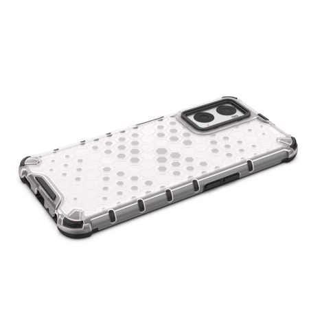 Honeycomb etui pancerny pokrowiec z żelową ramką Oppo A76 / Oppo A36 / Realme 9i przezroczysty