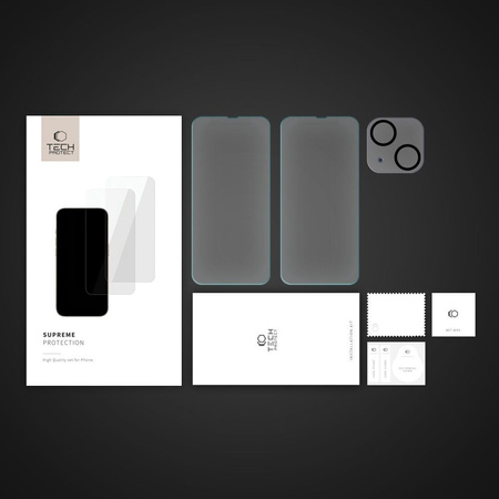 Gehärtetes Glas IPHONE 14 Tech-Protect Supreme Set Clear