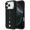 BMW M Silicon Tricolor Line MagSafe Case for iPhone 17 Pro - Black