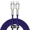 Baseus kabel Cafule Metal PD USB-C - Lightning 2,0 m fioletowy 20W