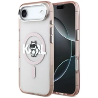 Karl Lagerfeld IML Choupette Sketch Logo MagSafe Hülle für iPhone 17 Air - Pink