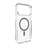 Puro Lite Mag TPU+PC Case Compatible with MagSafe for iPhone 17 Pro - Transparent with Gray Ring