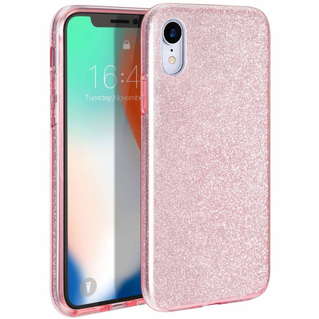 Nakładka Glitter 3w1 do Xiaomi Redmi 13C 4G różowa