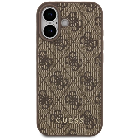 Etui Guess 4G Classic na iPhone 17 - brązowe