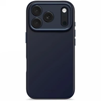 Etui Decoded AntiMicrobial Silicone Backcover z MagSafe na iPhone 17 Pro - granatowe