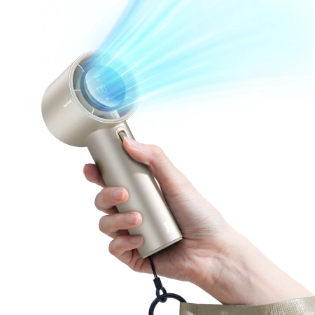 Mini wentylator Jisulife Handheld Fan Pro1 S FA53PRO przenośny wiatraczek USB - jasnobrązowy