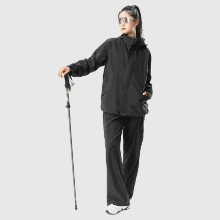Kijki trekkingowe Qunature nordic walking aluminiowe 110 - 130 cm - brązowe