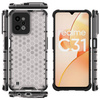Gepanzerte Wabenhülle mit Gelrahmen Realme C31 transparent