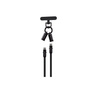 Devia kabel uniwersalna smycz 2w1 PD USB-C - USB-C 0,3 m 60W czarny