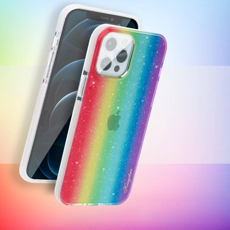 Kingxbar Ombre magnetyczne etui pokrowiec iPhone 12 Pro Max wielokolorowy