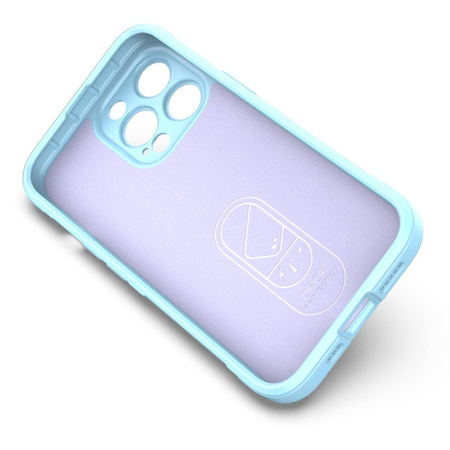 Magic Shield Case Hülle für iPhone 13 Pro Max flexible Panzerhülle hellblau