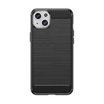Flexible Carbon-Musterhülle für iPhone 15 Plus Carbon Case – Schwarz