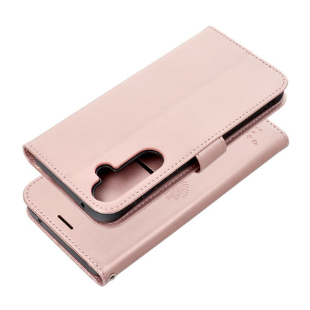 Kabura MEZZO Book do SAMSUNG A55 5G drzewo złoty róż