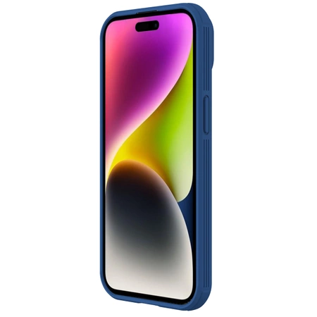 Nillkin CamShield Pro magnetische Hülle für iPhone 15 Plus mit Kameraschutz – Blau