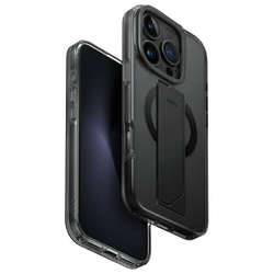UNIQ etui Heldro Max iPhone 16 Pro 6.3" Magclick Charging czarny/vapour smoke