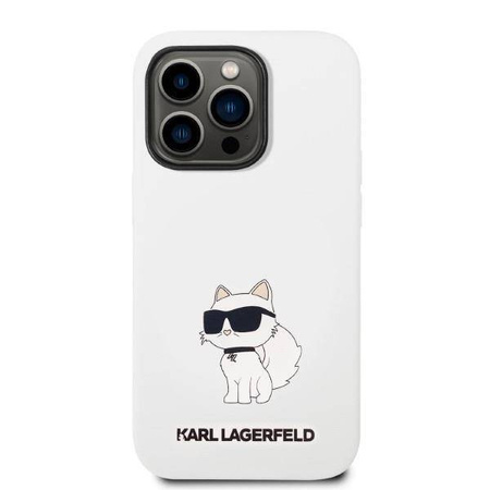 Karl Lagerfeld Silicone NFT Choupette - Etui iPhone 14 Pro (biały)