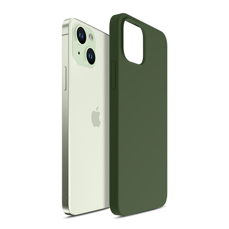 Apple iPhone 15 Plus - 3mk Hardy Silicone MagCase Alpine Green