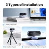 Ugreen CM678 USB-HD-Webcam – Grau