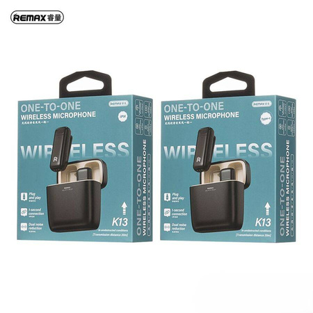 MIKROFON REMAX K13 NA KLIPSIE USB-C BLACK