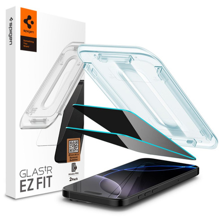Szkło hartowane Spigen Glas.tR EZ Fit Privacy na iPhone 16 Pro Max - 2 szt.