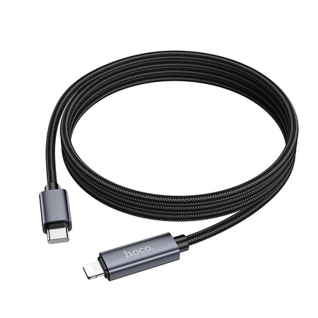 HOCO kabel Typ C do Lightning z wyświetlaczem PD 27W X112 1 m czarny
