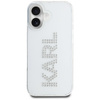 Original Handyhülle IPHONE 16 Karl Lagerfeld IML Rhinestones Logo transparent