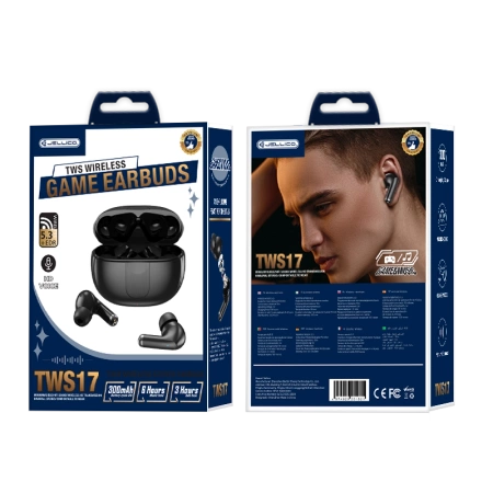 JELLICO wireless earphones TWS17 Black