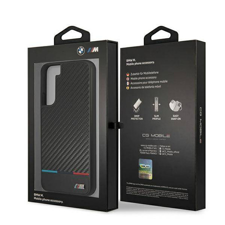 Hardcase case BMW BMHCS22MPUCARTCBK S22 + S906 black / black M Collection Triangles
