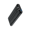 Powerbank Choetech B654 10000mAh 22.5W USB-A / USB-C / micro USB z wbudowanym kablem USB-C / Lightning - czarny