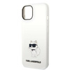Karl Lagerfeld nakładka do iPhone 14 Plus 6,7" KLHMP14MSNCHBCH biała hard case Magsafe Silicone NFT Choupette