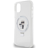 Karl Lagerfeld KLHMN61HMRSKCH iPhone 11 / Xr 6,1&quot; weiß/weiß Hardcase Ringständer Karl&amp;Choupette MagSafe