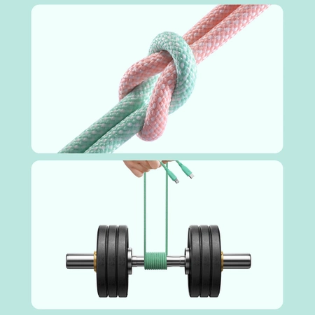 Joyroom Multi-Color Series SA34-CC3 USB-C/USB-C-Kabel 60 W schnelle Übertragung 1 m – Lila