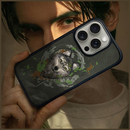 Etui Nimmy Wilk MagSafe do iPhone 16 Pro  ciemnoszary