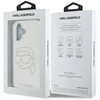 Original Case IPHONE 16 Karl Lagerfeld Hardcase IML Rhinestones Karl Head transparent
