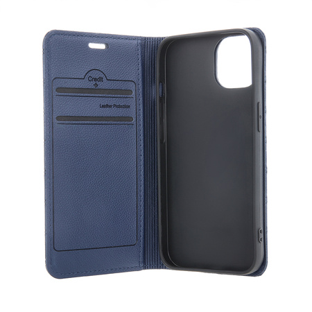 Etui Smart Caro do iPhone 16 Plus 6,7&quot; granatowe