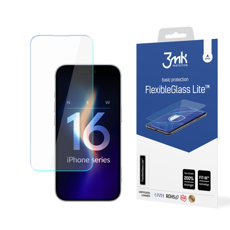 3mk FlexibleGlass Lite - Szkło hybrydowe do iPhone 16