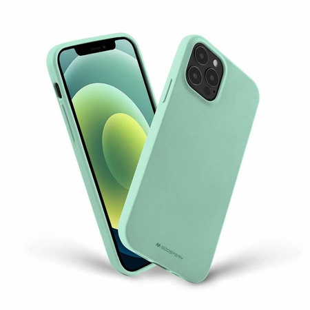 Case IPHONE 14 Matte Silicone Mercury Soft Jelly mint
