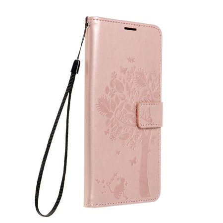 Kabura MEZZO Book do IPHONE 12 / 12 PRO drzewo złoty róż
