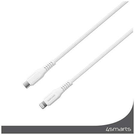 Kabel 4smarts Lightning do USB-C 30W     1.5m biały