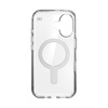 Speck Presidio Perfect-Clear ClickLock & MagSafe - Etui iPhone 16 (Clear / Chrome Finish / Serene Silver)