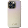 Oryginalne Etui GUESS hardcase Saffiano Iridescent Script GUHCP14LPSAIRSD do Iphone 14 Pro złoty
