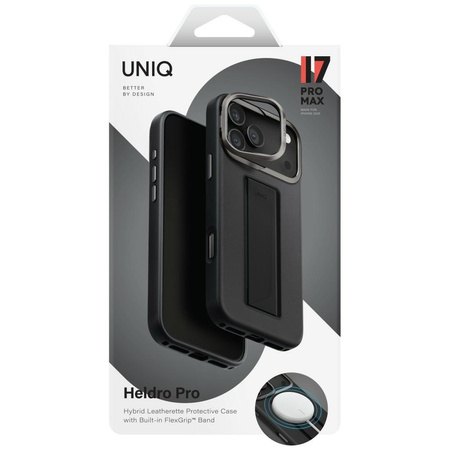 Etui UNIQ Heldro Pro do iPhone 17 Pro    Max Magclick Charging czarny