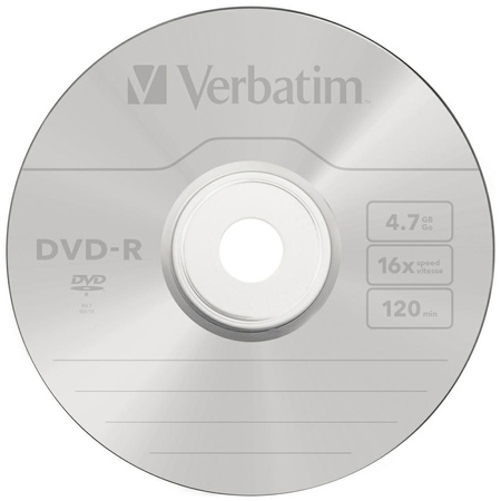 Płyta DVD-R Verbatim Matt Silver 4.7GB   16X 50szt 43548