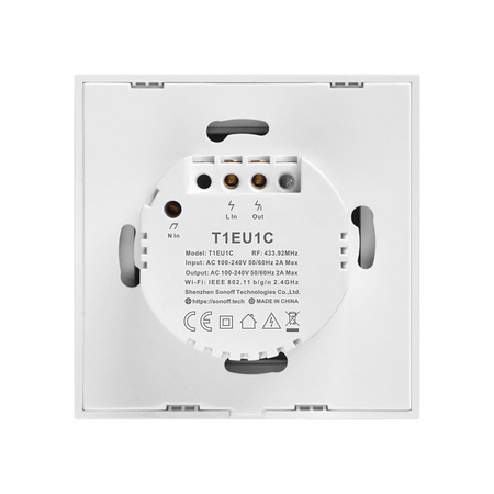 Dotykowy włącznik światła WiFi + RF 433 Sonoff T1 EU TX (3-kanałowy)