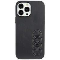 Audi Synthetic Leather iPhone 13 Pro Max 6.7" black/black hardcase AU-TPUPPCIP13PM-TT/D1-BK
