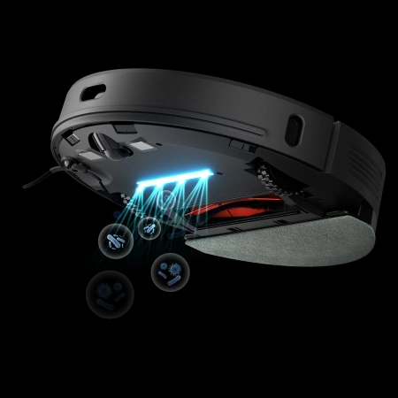 UWANT U100 Reinigungsroboter mit Wischfunktion + Lade-/Reinigungsstation – Schwarz