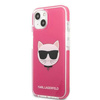 Original Case IPHONE 13 MINI Karl Lagerfeld Hardcase Choupette Head (KLHCP13STPECPI) pink