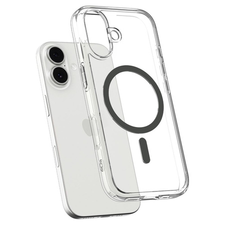 SPIGEN futerał ULTRA HYBRID MAG kompatybilny z MagSafe do IPHONE 17 clear graphite