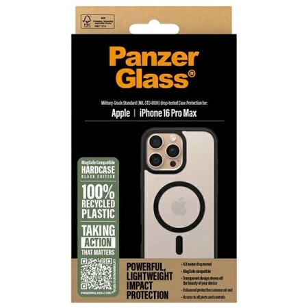 PanzerGlass HardCase iPhone 16 Pro Max 6.9" black/black MagSafe 1304