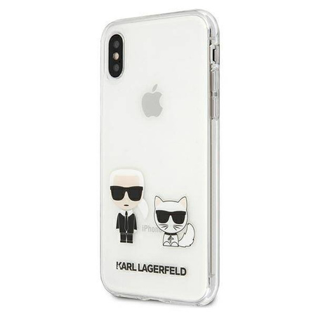 Karl Lagerfeld KLHCPXCKTR iPhone X/Xs hardcase Transparent Karl & Choupette